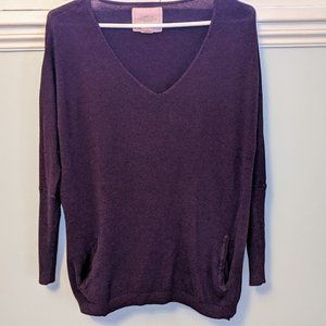 Urban Heritage Soft Burgundy V Neck Sweater